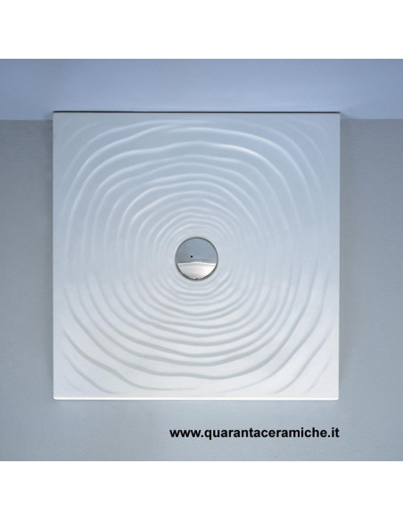 Flaminia piatto doccia water drop  in ceramica H5,5 cm 80x80