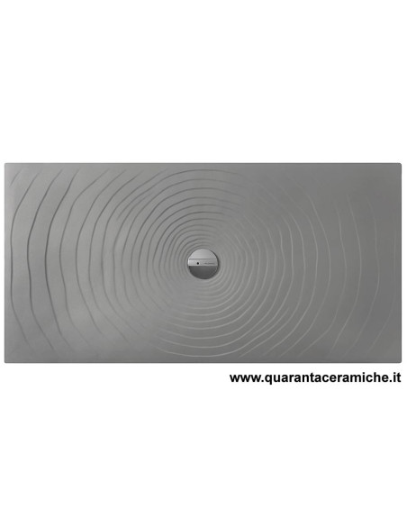 Flaminia piatto doccia water drop 80x120 grigio lava H5,5 cm