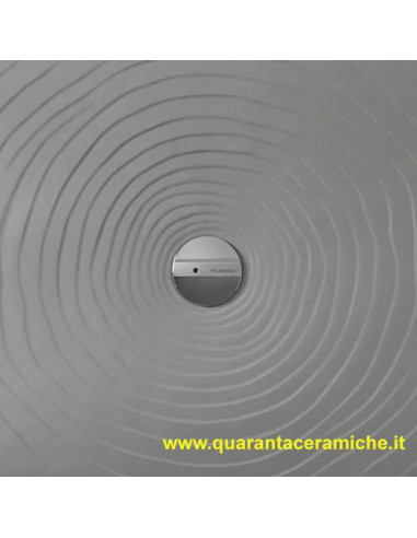 Flaminia piatto doccia water drop 80x140 grigio lava H5,5 cm