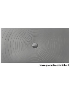 Flaminia piatto doccia water drop 80x140 grigio lava H5,5 cm