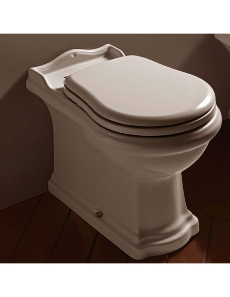 Kerasan Retro' vaso BTW completo di coprivaso noce