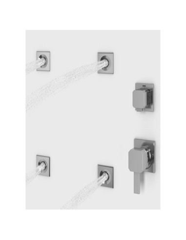  Jacuzzi cabina doccia Bali 120x80 multifunzione con bagno turco