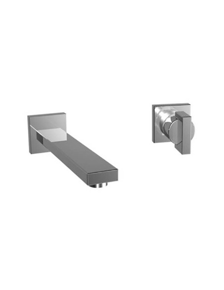 Bongio DOMINO Q Miscelatore lavabo incasso con bocca 220 mm