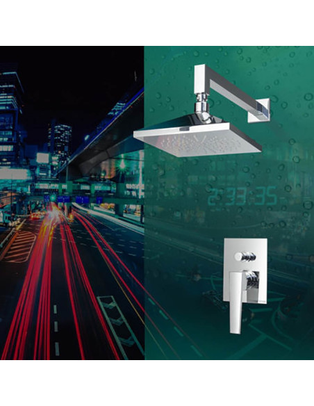 Bongio STELTH Soffione doccia con braccio