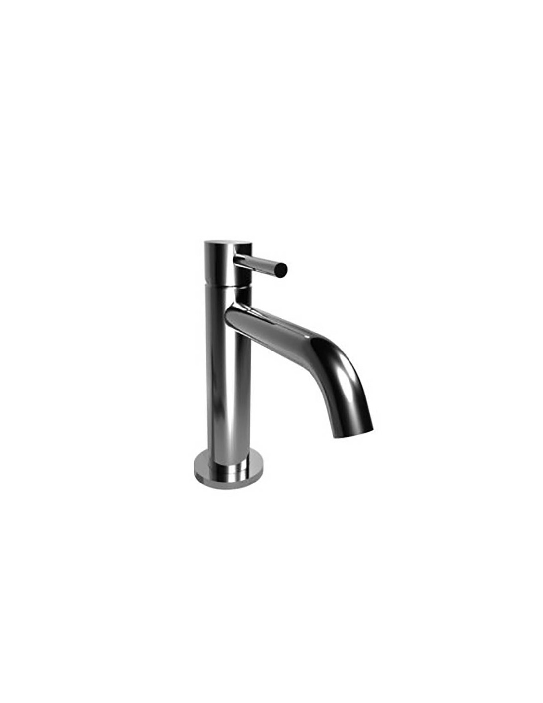 Miscelatore lavandino bagno serie minimal in ottone bianco opaco