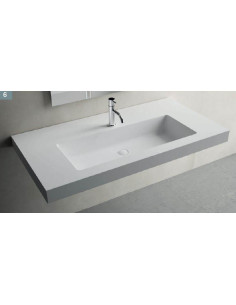 Solid sourface lavabo sospeso RECTO F
