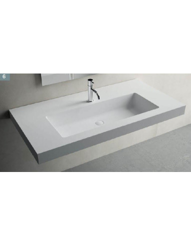 Solid sourface lavabo sospeso RECTO F