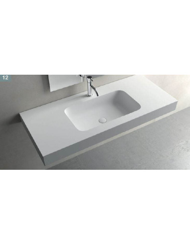 Solid sourface lavabo sospeso RADIO F