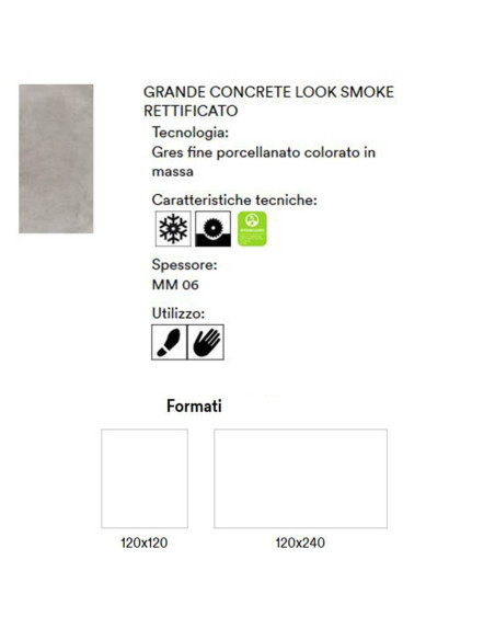 PAVIMENTO MARAZZI GRANDE CONCRETE LOOK SMOKE 120X120