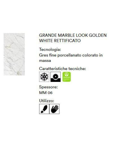 MARAZZI GRANDE MARBLE LOOK GOLDEN WHITE 120X120