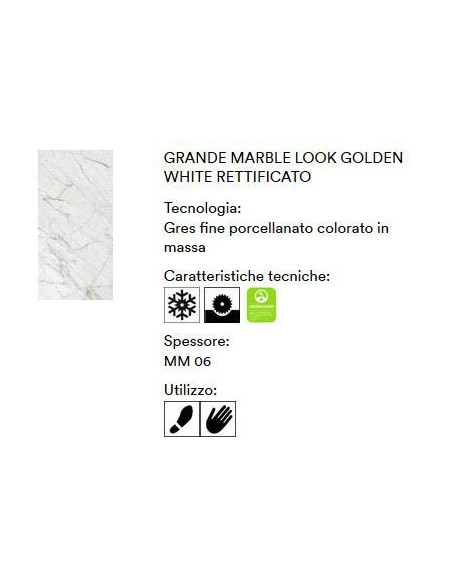 MARAZZI GRANDE MARBLE LOOK GOLDEN WHITE 120X120