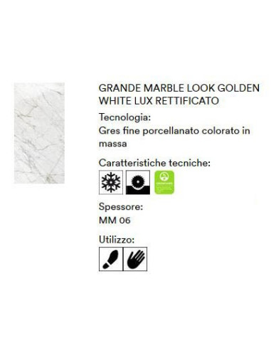 MARAZZI GRANDE MARBLE LOOK GOLDEN WHITE LUX 120X120