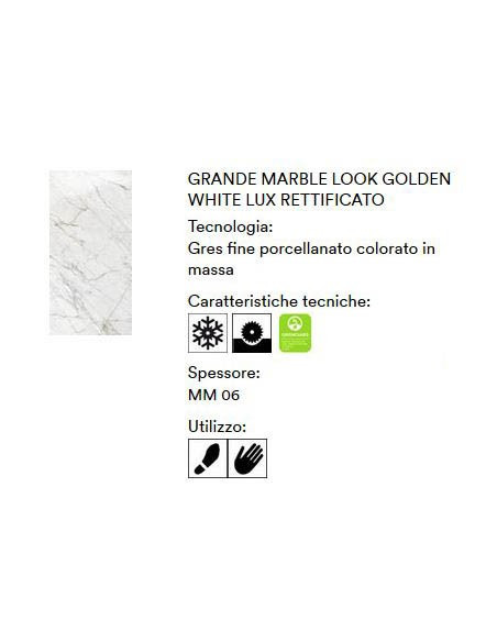 MARAZZI GRANDE MARBLE LOOK GOLDEN WHITE LUX 120X120