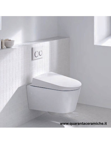 Placca di comando Geberit Sigma 20 Bianco Cromato 246X164 mm