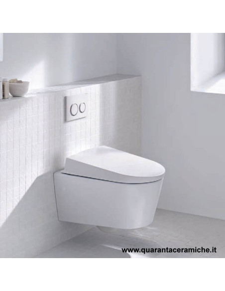 Placca di comando Geberit Sigma 20 Bianco Cromato 246X164 mm