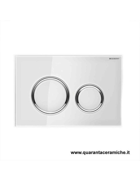 Placca di comando Geberit Sigma 21 Vetro Bianco