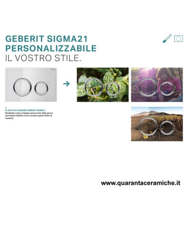Placca di comando Geberit Sigma 21 Personalizzabile