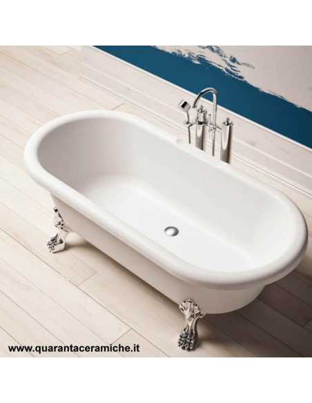 Blubleu Vasca Freestanding Bcollection Newport Bianca