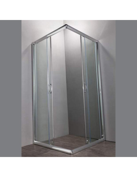 Zaffiro box doccia quadrato 100x100 cristallo trasparente 6 mm altezza 190 cm