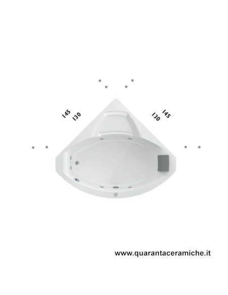 Jacuzzi Vasca idromassaggio Essential Uma 130/145 x 130/145 x 60H
