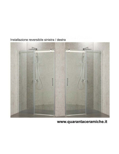 Box doccia Diamante nicchia scorrevole 120 cm trasparente cristallo 8mm altezza 200 cm