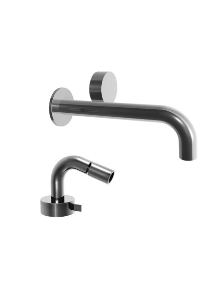 Fantini AF/21 Miscelatore lavabo da parete e bidet cromo/acciaio cartuccia progressiva