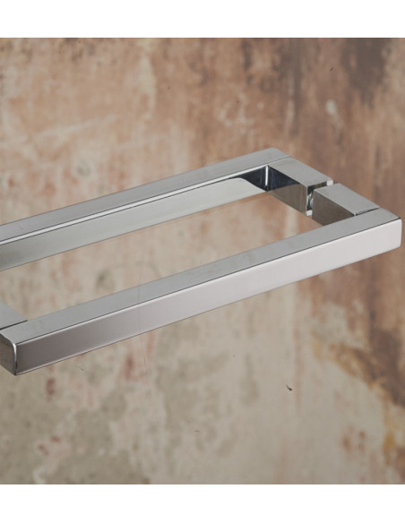 Cesana Leonardo, cabina doccia a nicchia con porta battente 77-79,5 cm