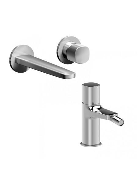 Fantini Lamè Miscelatore lavabo monoforo cromo con cartuccia tradizionale