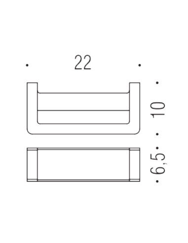 Colombo Serie Over Porta Salvietta ad anello in Acciaio inox