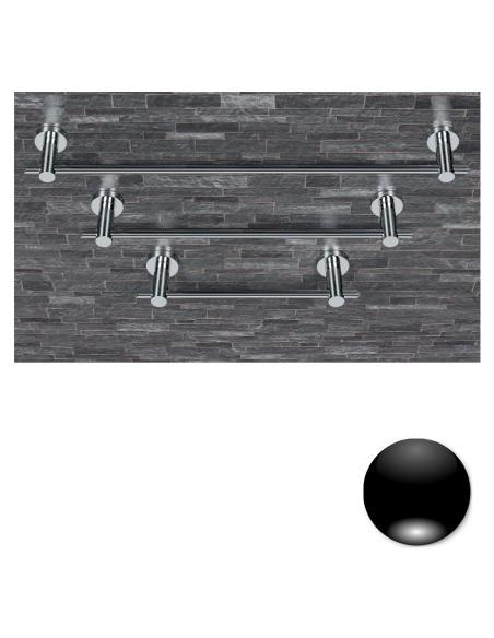 Colombo Serie Plus Porta salvietta da 33,5 cm cromo o nero