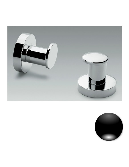 Colombo Serie Plus Porta salvietta ad anello cromo o nero