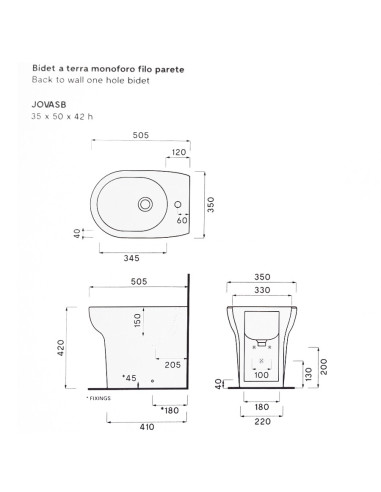 Sanitari filo muro Cielo Fluid