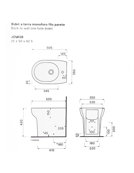 Sanitari filo muro Cielo Fluid