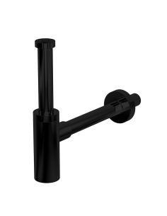 Sifone in acciaio Inox 304 nero opaco modello minimal