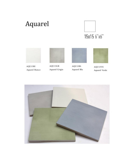 Tonalite Aquarel Blu 15x15