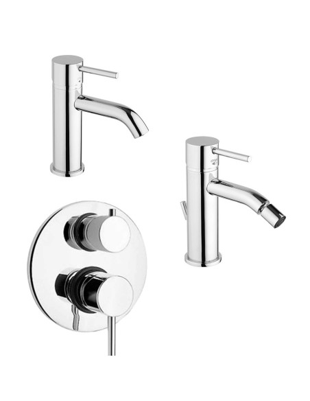 Paini Cox Open miscelatore lavabo e bidet e doccia incasso