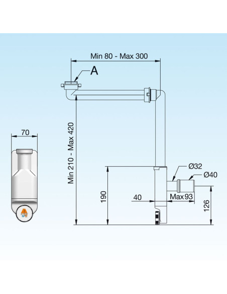 Sifone salva spazio LIRA
