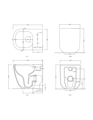 Sanitari filo muro Cielo Era vaso rimless 2.0, bidet e coprivaso rallentato