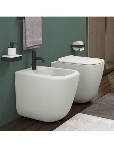 Sanitari filo muro Cielo Era vaso rimless 2.0, bidet e coprivaso rallentato