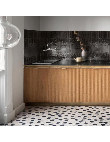 Marazzi Crogiolo Lume Black 6x24