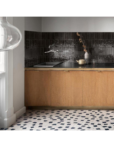 Marazzi Crogiolo Lume Black 6x24