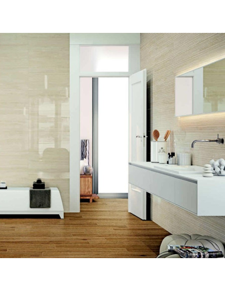 Marazzi Marbleplay Wall Travertino Struttura Mikado 3D 30x90