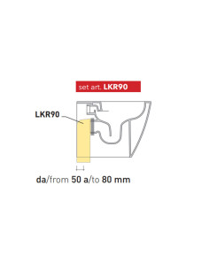 Curva tecnica 90° scarico a pavimento
