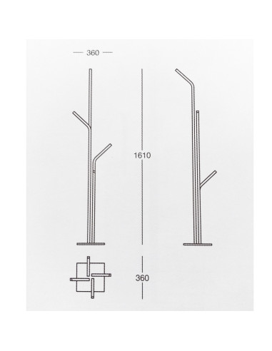 Valli Piantana in acciaio inox serie Katana