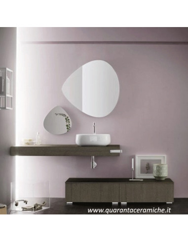 Inka mobile bagno Arbi rovere kuroi L210xP50,5 cm