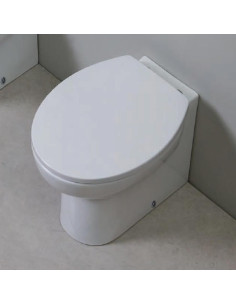 Kerasan Bit vaso filo muro completo di sedile soft close