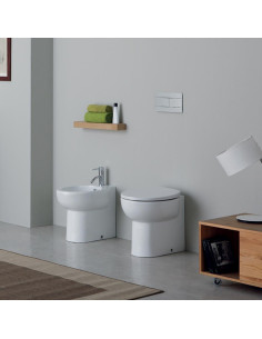 Kerasan Bit vaso, bidet e sedile soft close filo muro