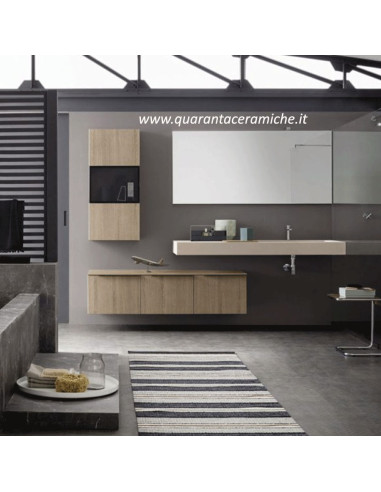 Inka mobile bagno Arbi rovere ki L244xP50,5 cm