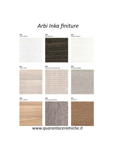 Inka mobile bagno Arbi rovere tranchè naturale L141xP51,5 cm