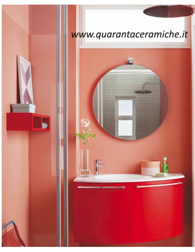 Arbi Home mobile bagno finitura fragola opaco L90xP50 cm